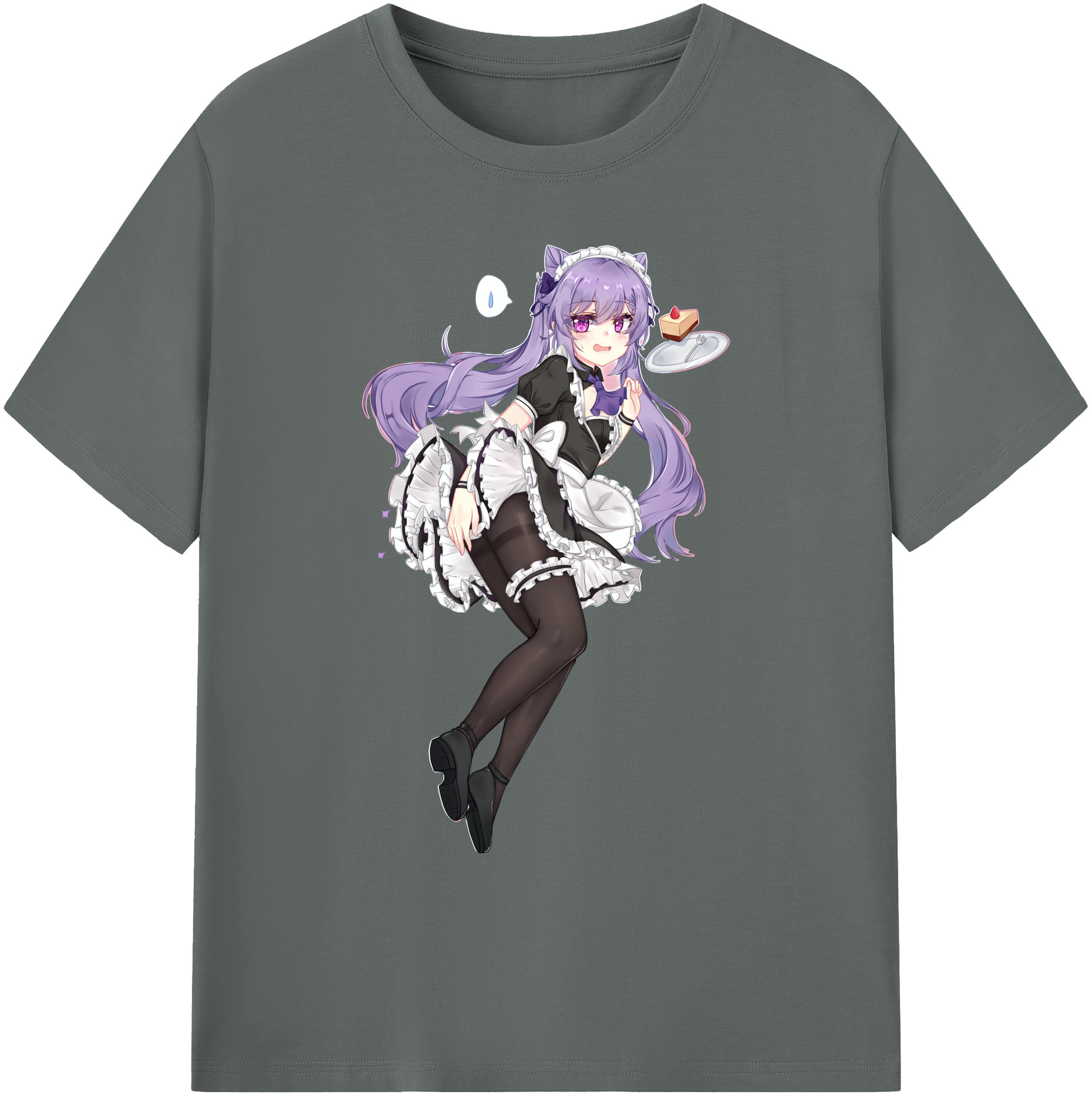 げんし神 刻晴 こくせい genshin Kokusei 綿100％ メンズ半袖Tシャツ｜肌触りやわらか＆通気性